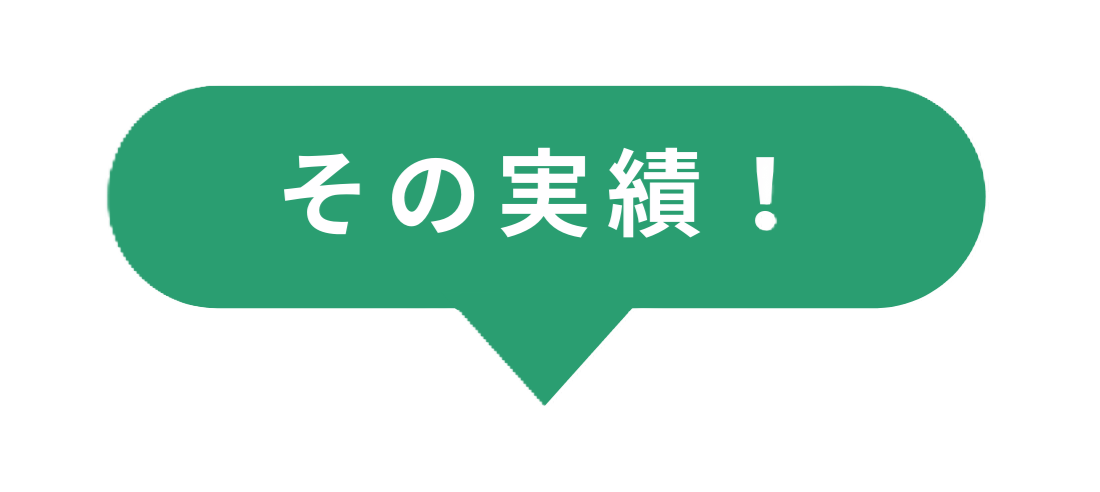 その実績！
